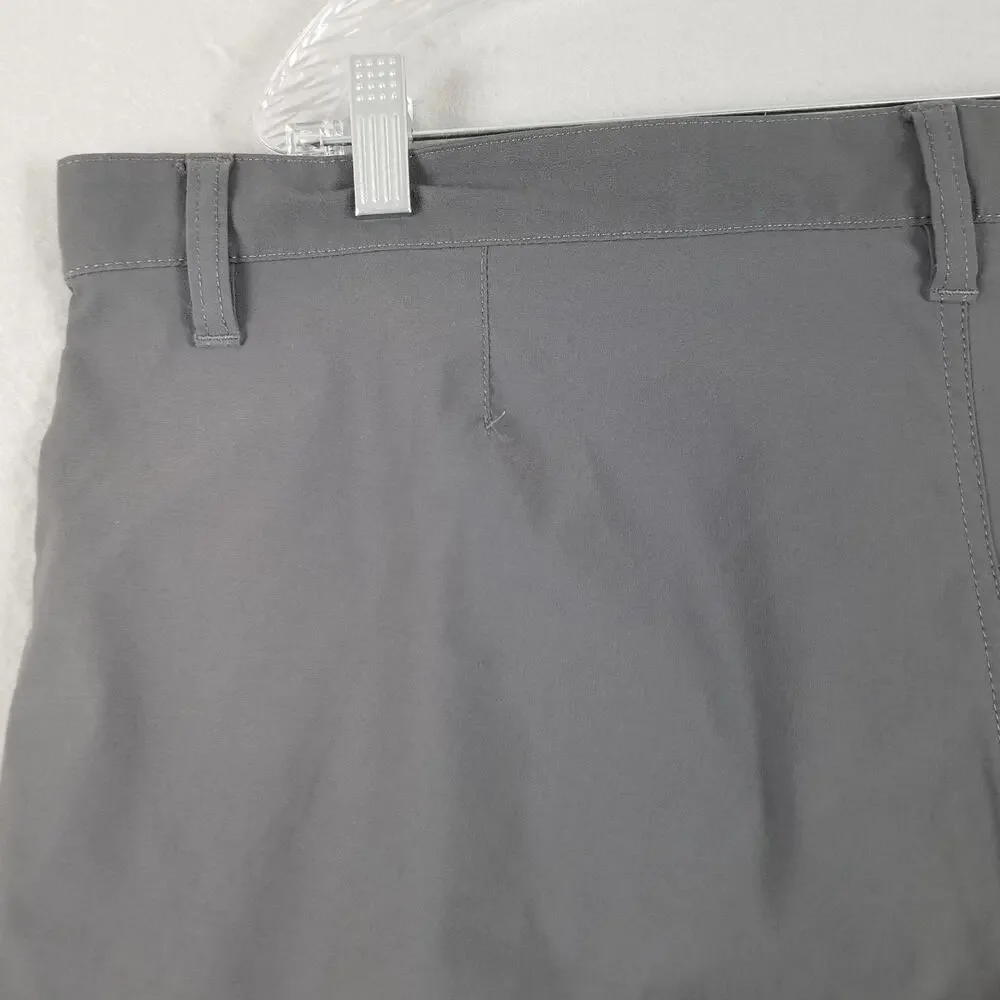 Eddie Bauer Shorts Mens 40 Gray Nylon Spandex Lightweight Outdoor Hiking Pocket‎